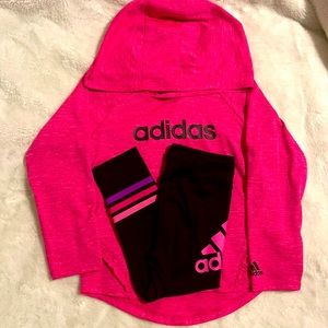 Toddler girls Adidas dry fit suit
